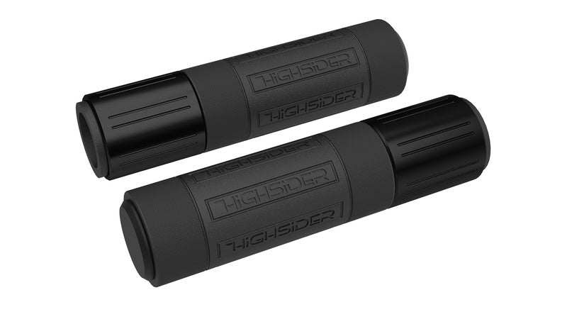 Highsider Conero Handlebar Grip Rubber, 7/8 "(22.2 mm), 132 mm, Black Matt 315-056