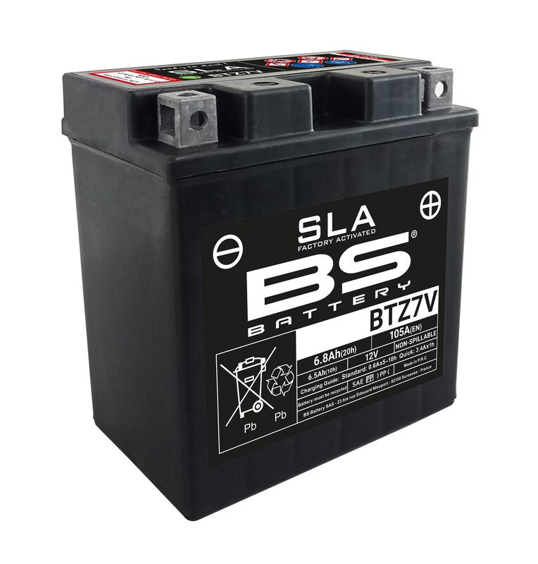 BS Battery SLA Manutenção de bateria Factory Factory ativado - BTZ7V