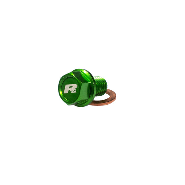 Parafuso de drenagem magnético RFX Pro (verde) [M8 x 16mm x 1,5] - Kawasaki KXF250/450 FXDB2030099GN