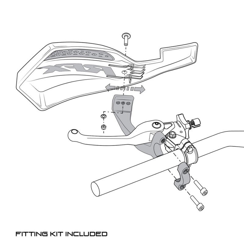 RFX 1 Série Handguard (amarelo/branco), incluindo o kit de ajuste FXGU3010055ly