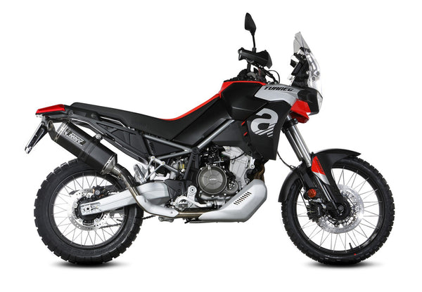 MIVV Speed ​​Edge Slip - On stefler preto aço inoxidável - Aprilia Tuareg 660 A.017.lrb