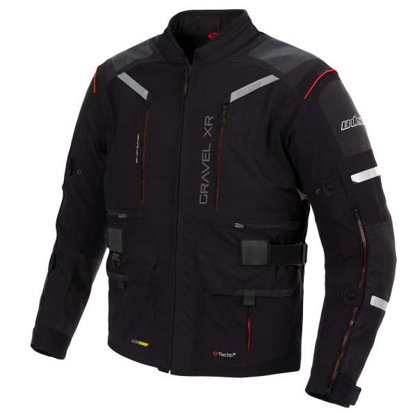 Buse têxtil mc-jacket cascalho xr preto