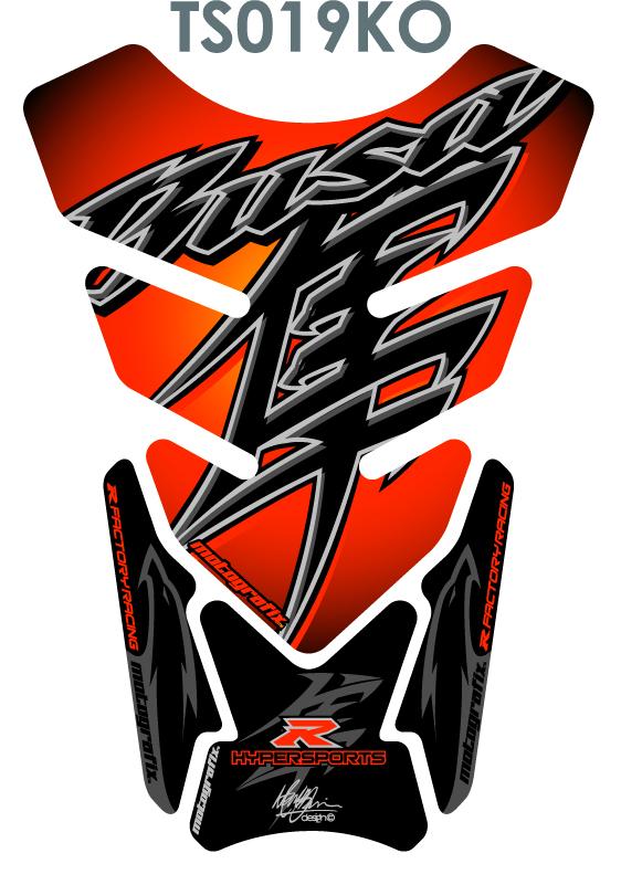 Proteção ao tanque Quadra-Universal Black/Orange