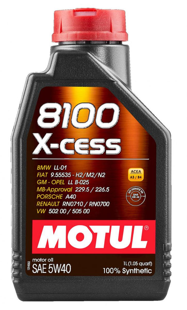 Motul 8100 X-Cess 5W40 1L (12pcs/papelão)