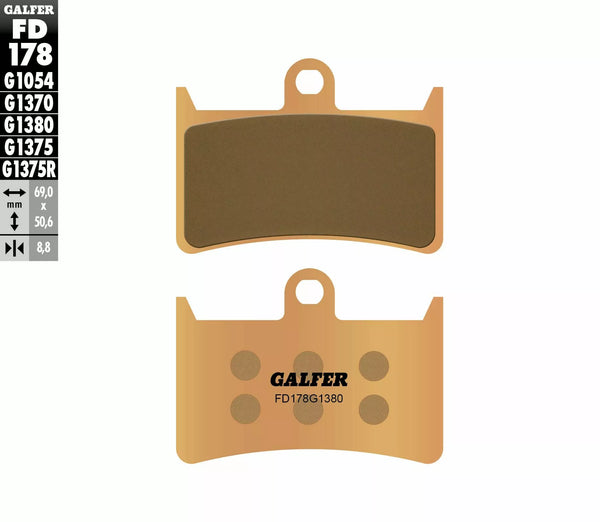 Galfer Brake Pad Sintered Scooter FD178G1380