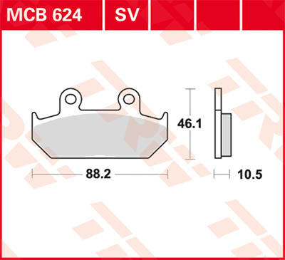 TRW Brake Pad TRW MCB624 MCB624