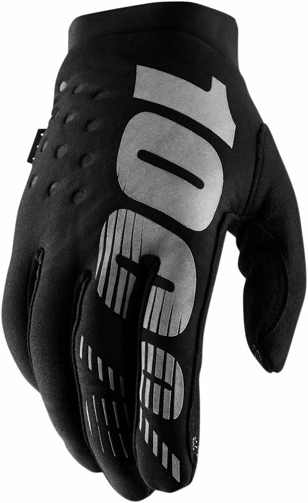 100% GLOVE brisker BK/GY SM 10003-00000