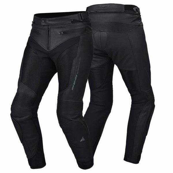 Calça de calças de couro MC Shima Black