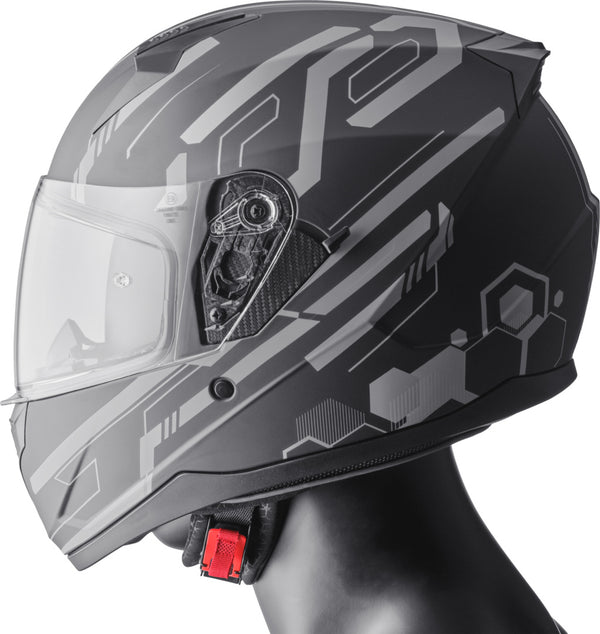GMS Integral MC Helmet Hexago Graphic Gray