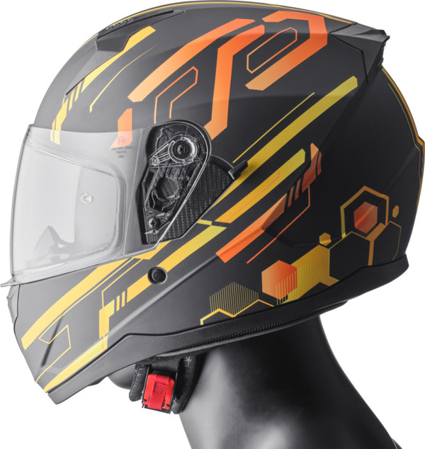 GMS Integral MC Helmet Hexago Yellow /Orange