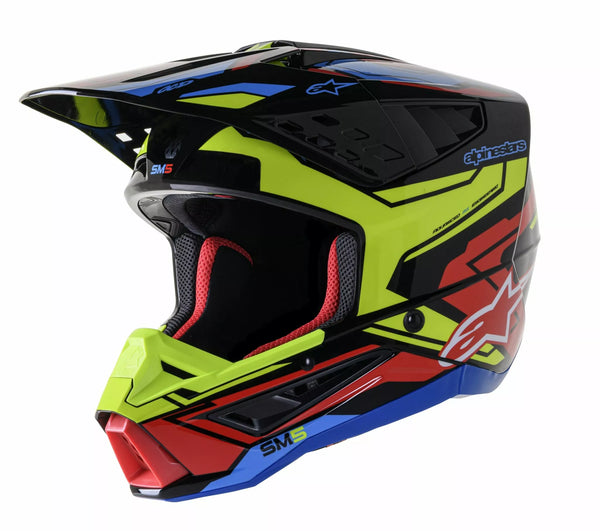 Alpinestars Cross MC Helmet Supetech M5 Ação 2 preto /gripe