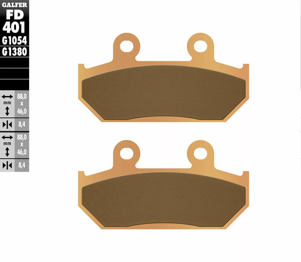 Galfer Brake Pad Sinterned Scooter FD401G1380