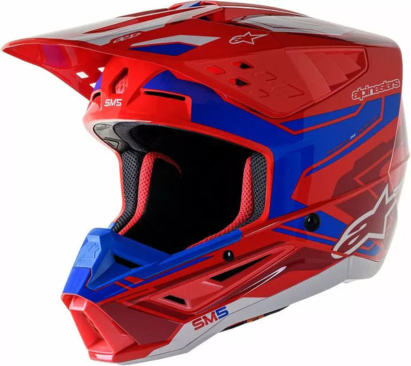 Alpinestars Cross MC Helmet Suppetech M5 Ação 2 Vermelho /Azul