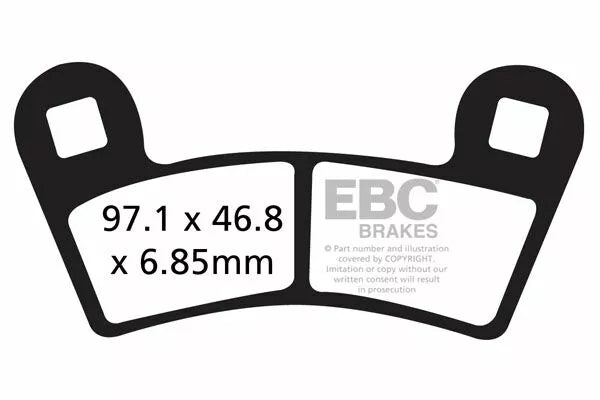 EBC BRAKE PAD CARBON TT DIRT FA456TT