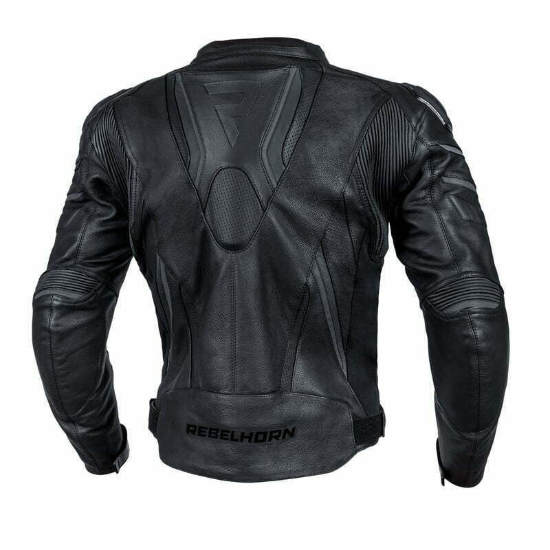 Rebelhorn Mc Leather Jacket Fighter Black