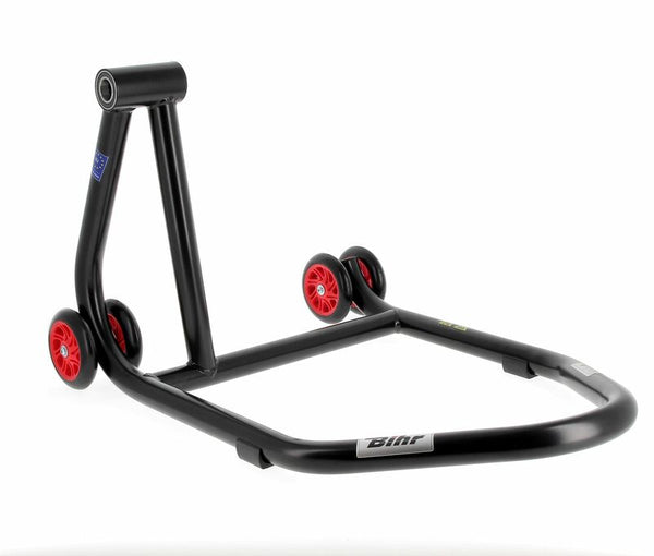 Bihr Home Track esquerda braço único Paddock Stand Matt Black Red Wheelsnull