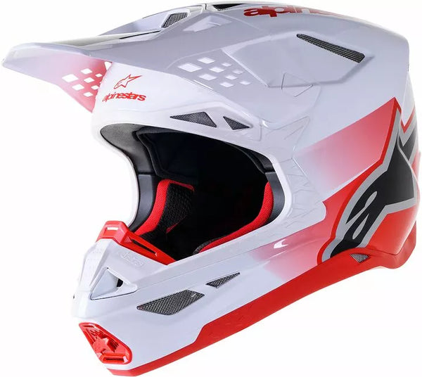 Alpinestars Cross MC Helmet Suppetech M10 Unite White /Red