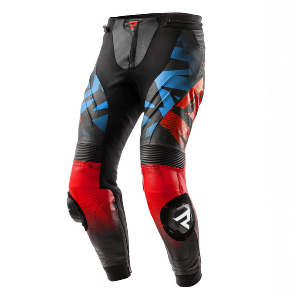 Rebelhorn Mc Leather Calça Inferno preto /vermelho /azul