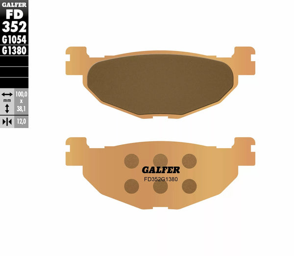 Galfer Brake Pad Sinterned Scooter FD352G1380