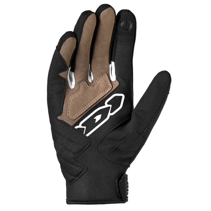 Spidi Mc-Handskar G-Warrior Svart/Sand med ergonomisk design, förstärkta fingrar och justerbar stängning för säker passform.