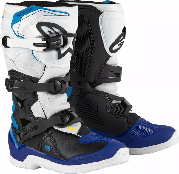 Alpinestars (MX) Tech3s Yth WT/BK/B 4 2014024-2179-4