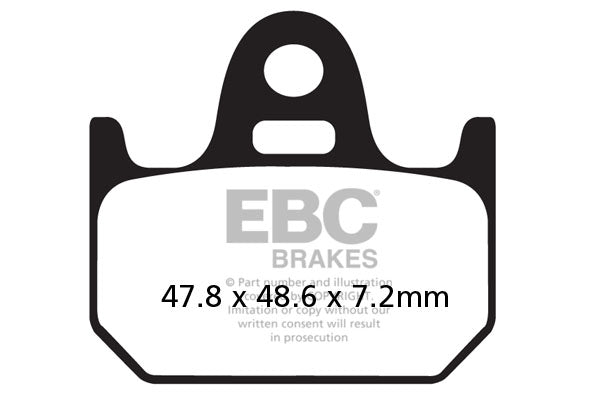 EBC Brake PAT FA parece FA162 orgânico