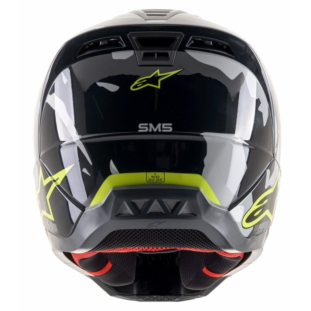 Alpinestars Cross MC Helmet S-M5 Rover Black /Cinza /Gulfluo