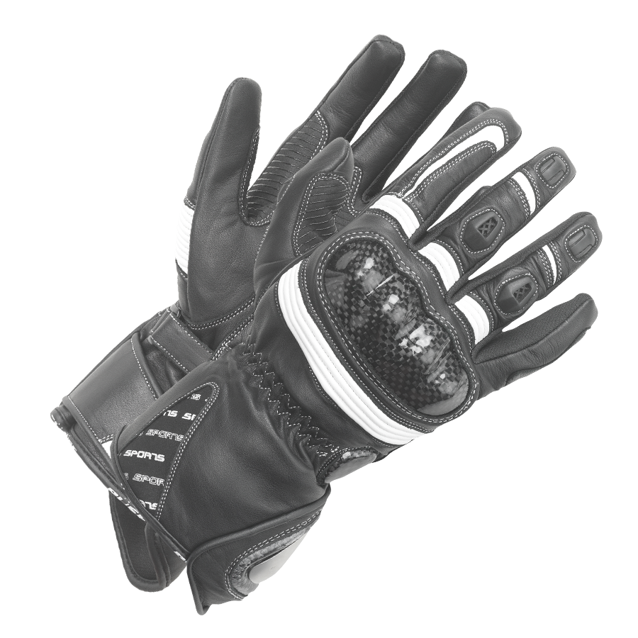 Büse Dam Mc-Sport Gloves Misano Black /White