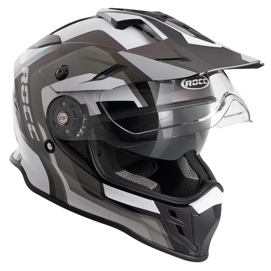 ROCC 781 Adventure MC Capacete preto /cinza