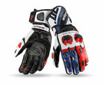 Setenta luvas MC-Sport SD-R12 Branco /Azul /Vermelho