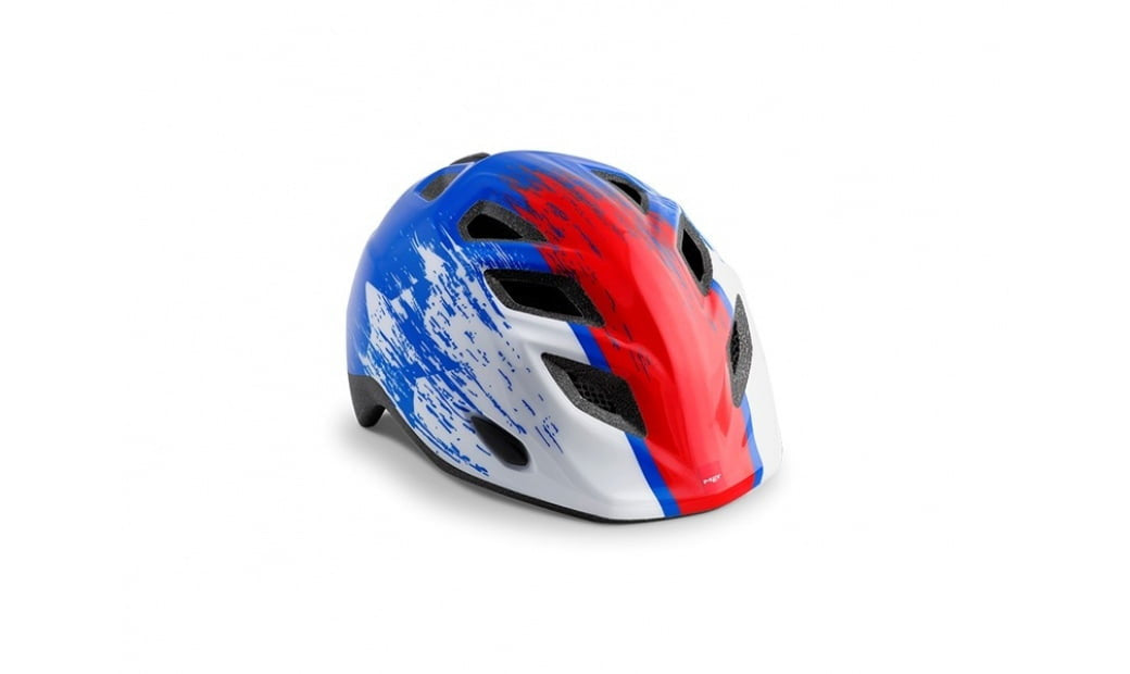 Conheceu o capacete de bicicleta infantil elfo azul /vermelho /branco