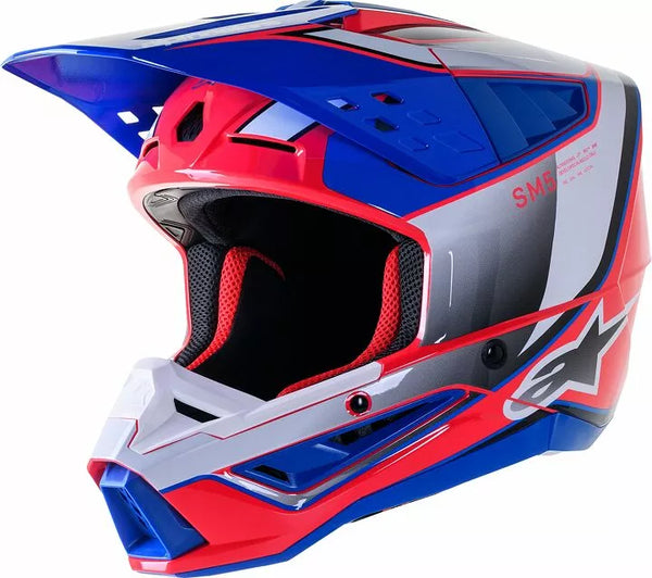 Alpinestars (mx) capacete sm5 vela pk/bl M 8306723-2387-m