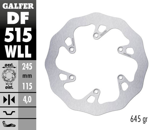 Galfer Brake Disc Fixed Wave Solid DF515WLL