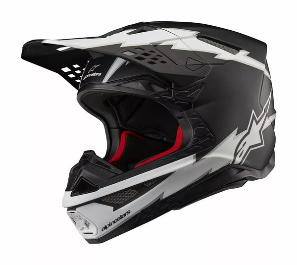 Capacete Alpinestars (MX) SM10 AMP BLK/WT M 8300623-1121-M