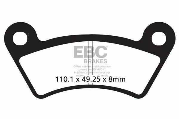 EBC BRAKE PAD CARBON TT DIRT FA482TT