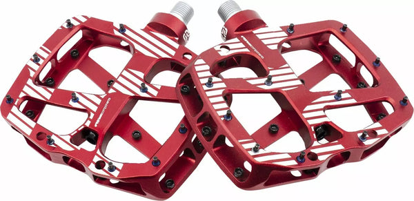 E*Treze pedal plano ALU RED PD2UPA-101