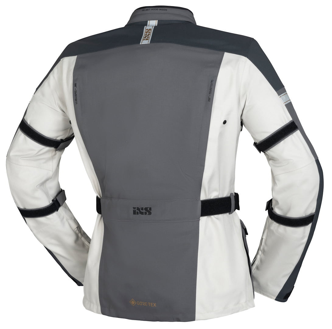 Ixs gore-tex® laminado têxtil mc jaqueta mestre-gtx 2.0 cinza