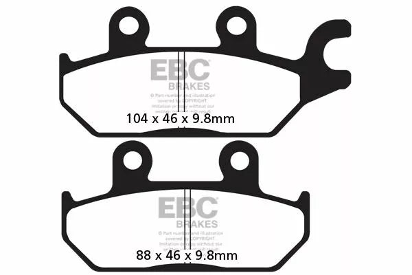 EBC Brake PAT carbon tt sujeira fa642tt