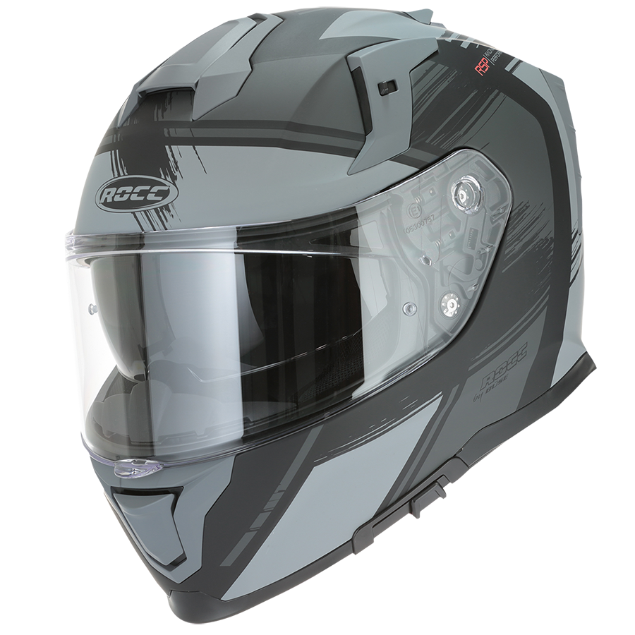 ROCC 341 Capacete MC integral preto /cinza