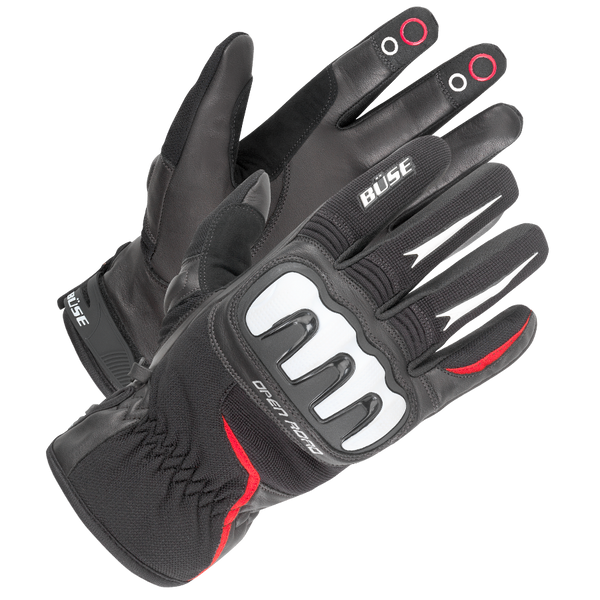 Büse MC-Gloves Open Road Sport Black /Red