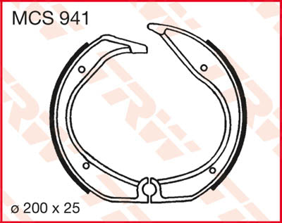 TRW BRAKE SHOES TRW MCS941 MCS941