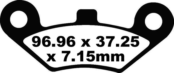 EBC BRAKE PAD CARBON TT DIRT FA453TT