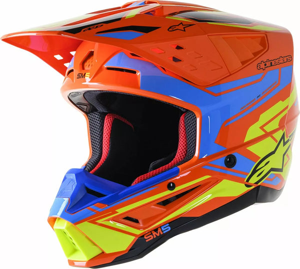 Alpinestars Cross MC Helmet Suppetech M5 Ação 2 laranja /gripe