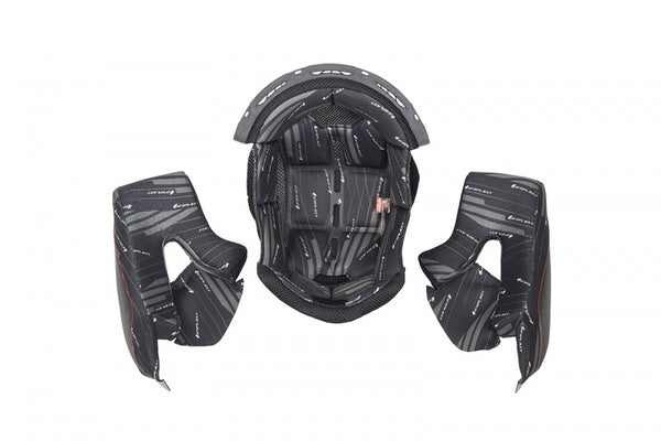 OVNI Aries Capacete Interior Pad & Cheekpads Tamanho Preto XL HR148#XL