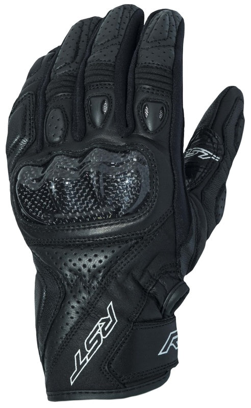 RST STUNT 3 CE GLOVES LEATHER/Textile - Black 102123blk -12