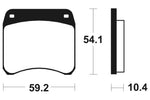 Tecnium Street Organic Brake Pads - MA23 1022430