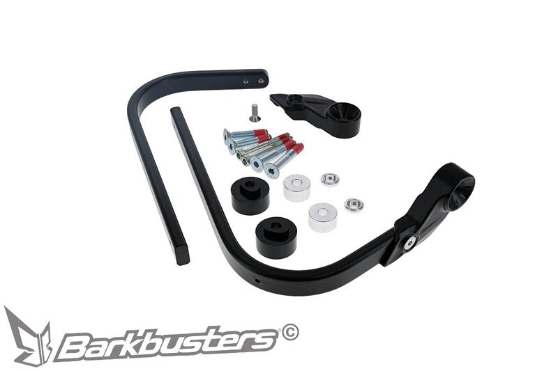 Barkbusters Universal Hardware Kit Marra de ponto único Final Black STM-007-02-NP