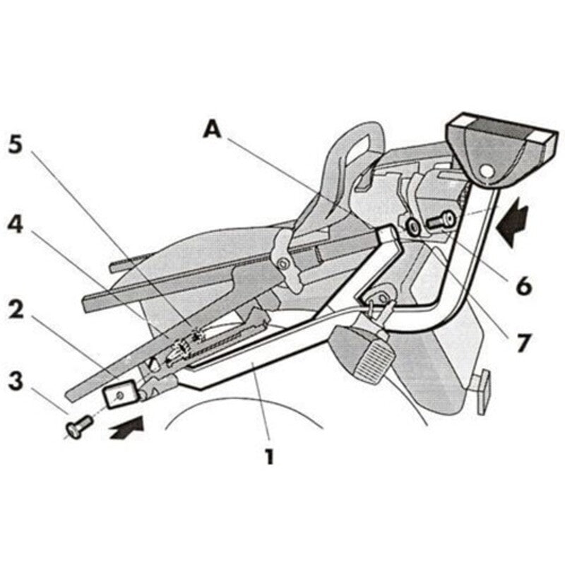 Conjunto de encaixe master shad top - Kawasaki K0Z64T