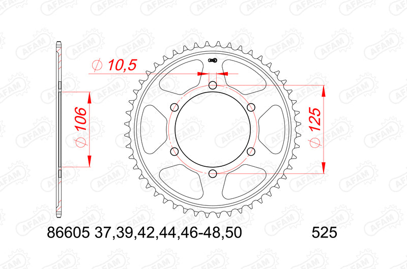 AFAM STEIL STACH SPROCK 86605 - 525