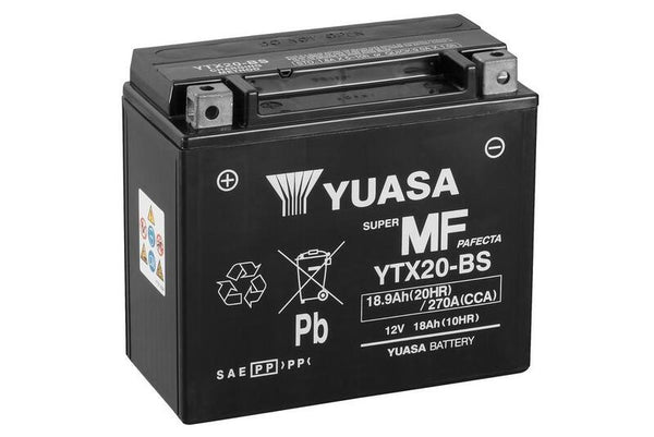 Yuasa Manutenção -Bateria livre com pacote ácido -ytx20 -b